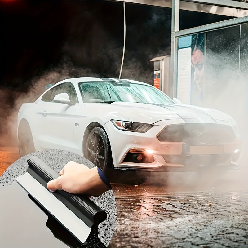 Silicone Car Wash Squeegee - Gentle on Paint, Windshield & Window Cleaner Tool