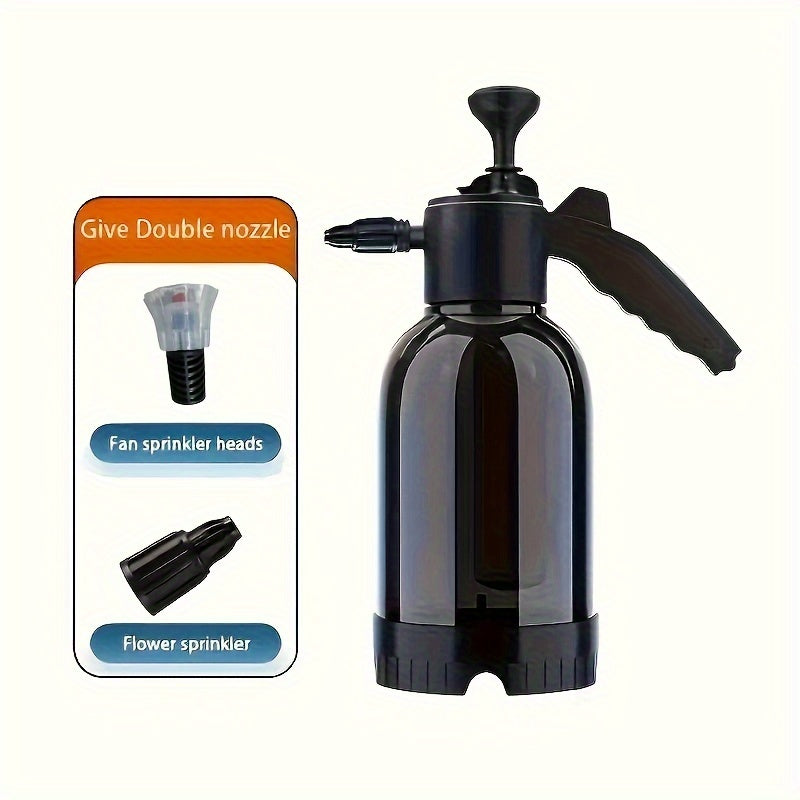 1pc Hand-Held Foam Sprayer Watering Can - Plastic Air Pressure Car Wash and Disinfection Spray Bottle with 60° Wide Fan Spray and High Bubble Output