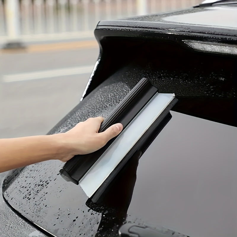 Silicone Car Wash Squeegee - Gentle on Paint, Windshield & Window Cleaner Tool