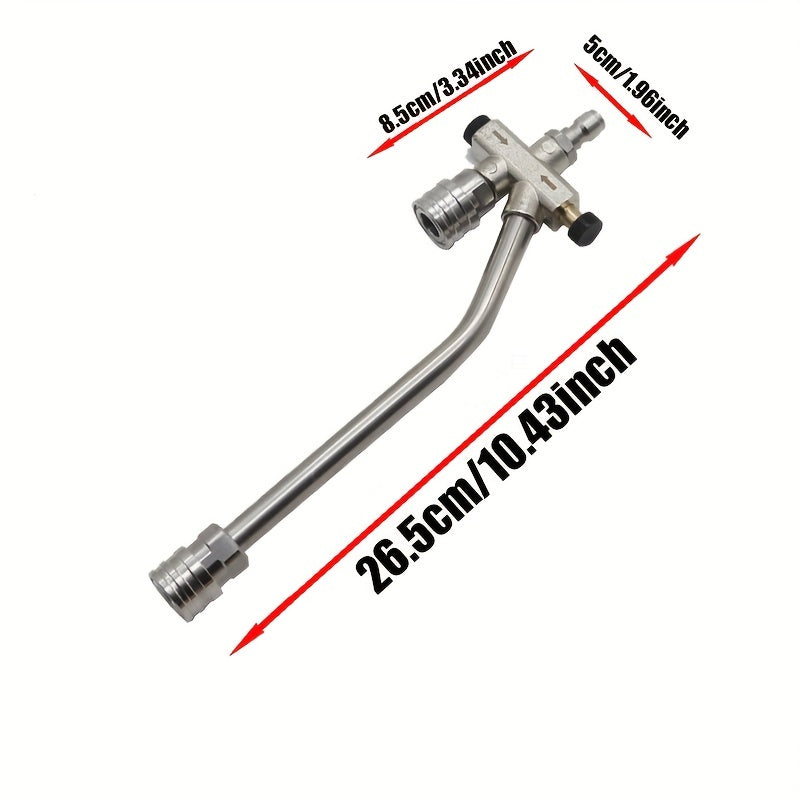 Professional 4000PSI Dual Lance Pressure Washer Wand - Stainless Steel