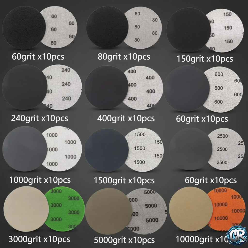 Kit de Pulido y Lijado para Taladro CleanRide 3” (136 Piezas) | Pulido Automotriz, Faros y Madera