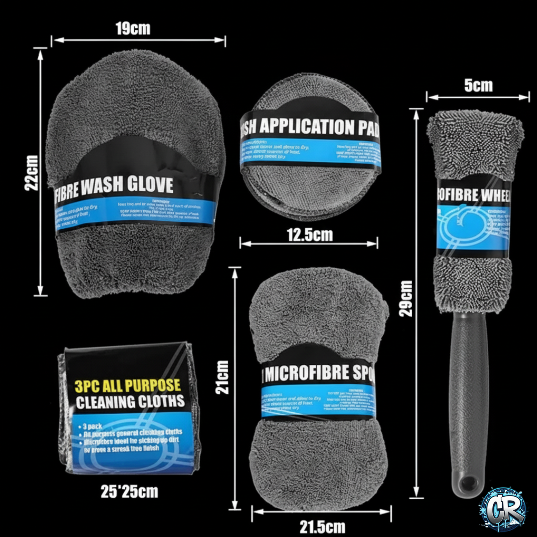 Kit de Limpieza de Autos CleanRide™ 9 en 1