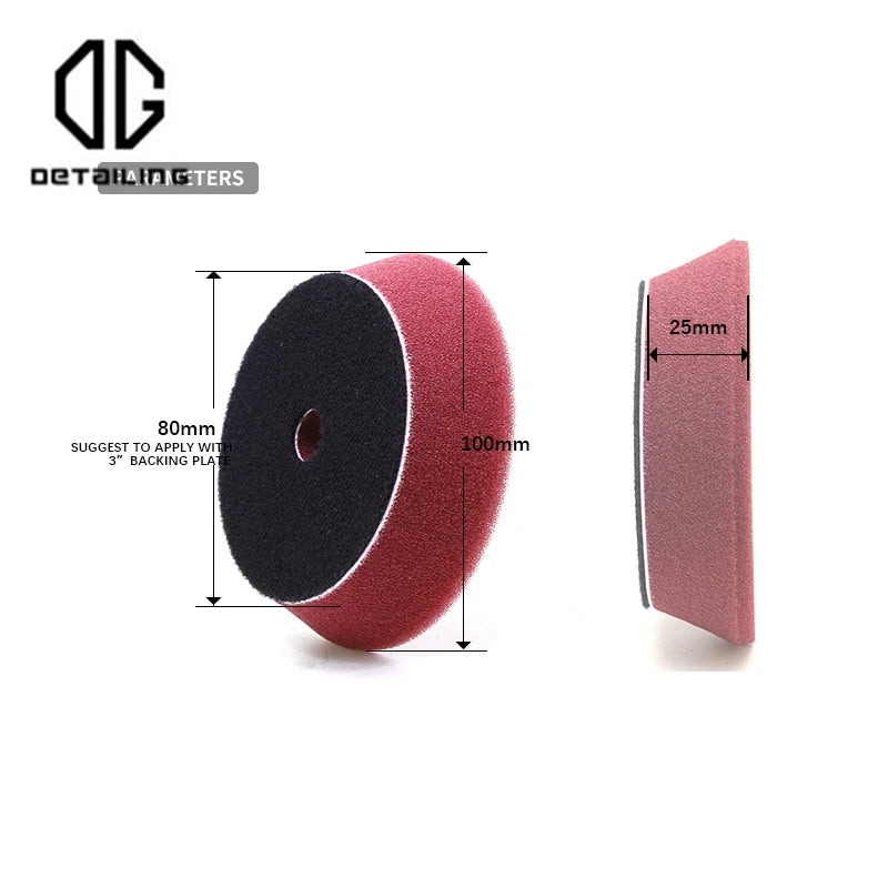 DETAILING  3" 80mm Buffing Polishing Sponge Pads Kit Car Polishing Disc Foam Buffer Pad Car Detailing Tool