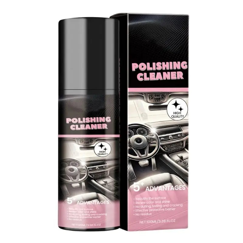 Car Interior Polishing Cleaner 100ml  Car Leather Seat Detailer Spray Protective Interior Cleaner Car Detailing Spray Cleaner