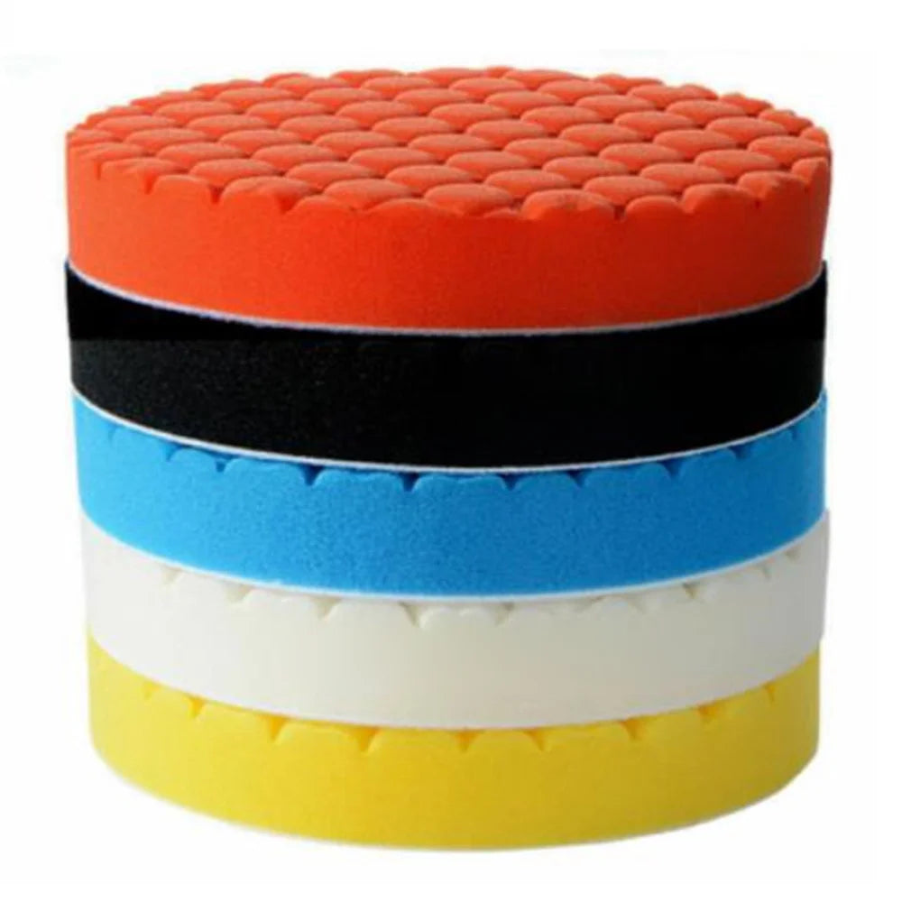 3/4/5/6/7inch Car Polishing Pad Kit Set Self-Adhesive Buffing Waxing Sponge Wool Wheel Polishing Pad For Car Polisher Drill