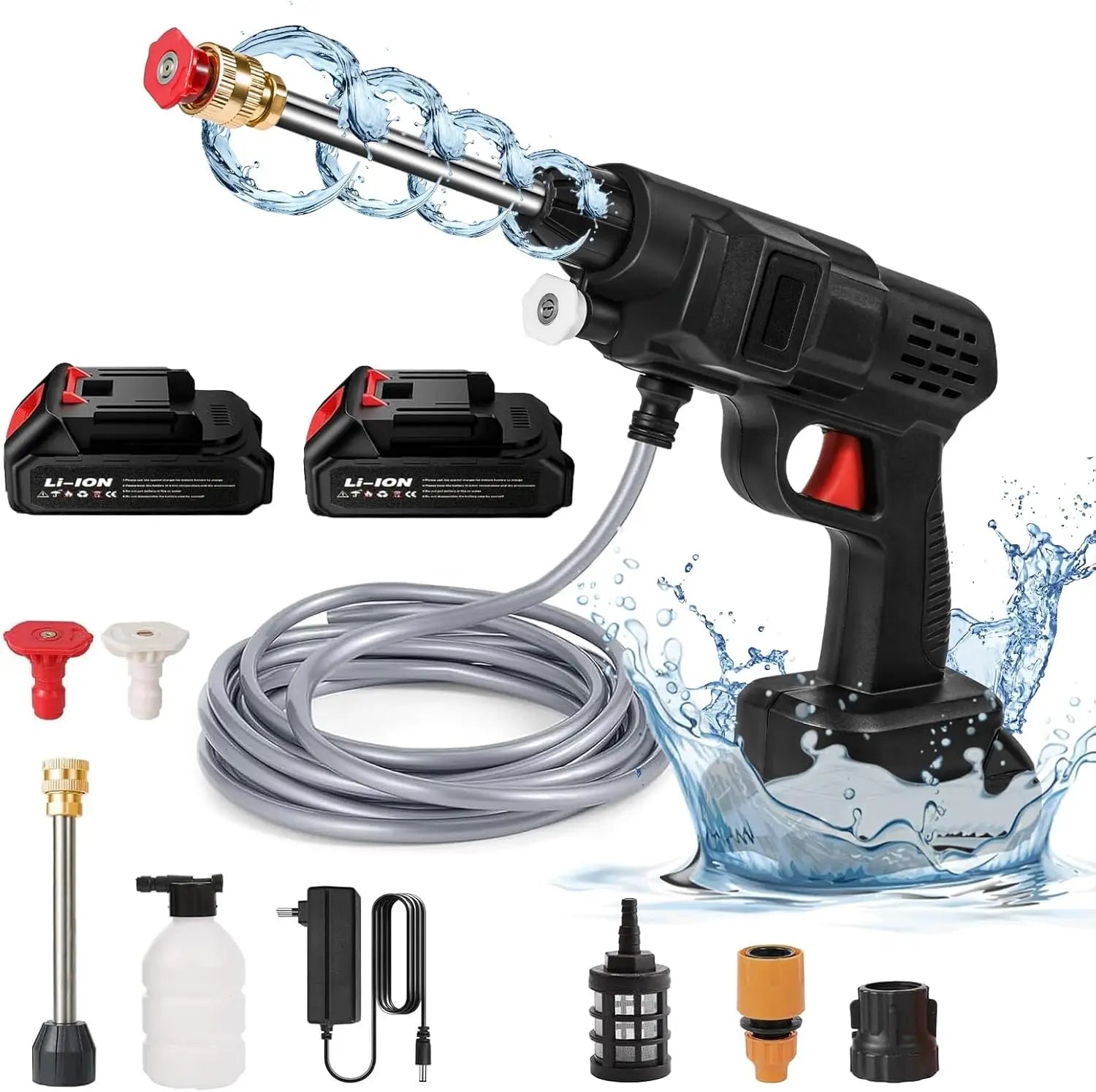 50Bar Cordless High Pressure Cleaner Washer Spray Water Gun Car Wash Pressure Water Cleaning Machine for Makita 21V Battery