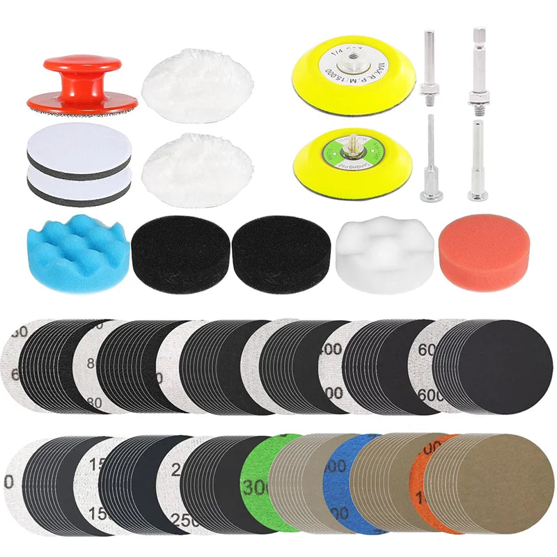 136Pcs Headlight Restoration Kit 3Inch 75MM