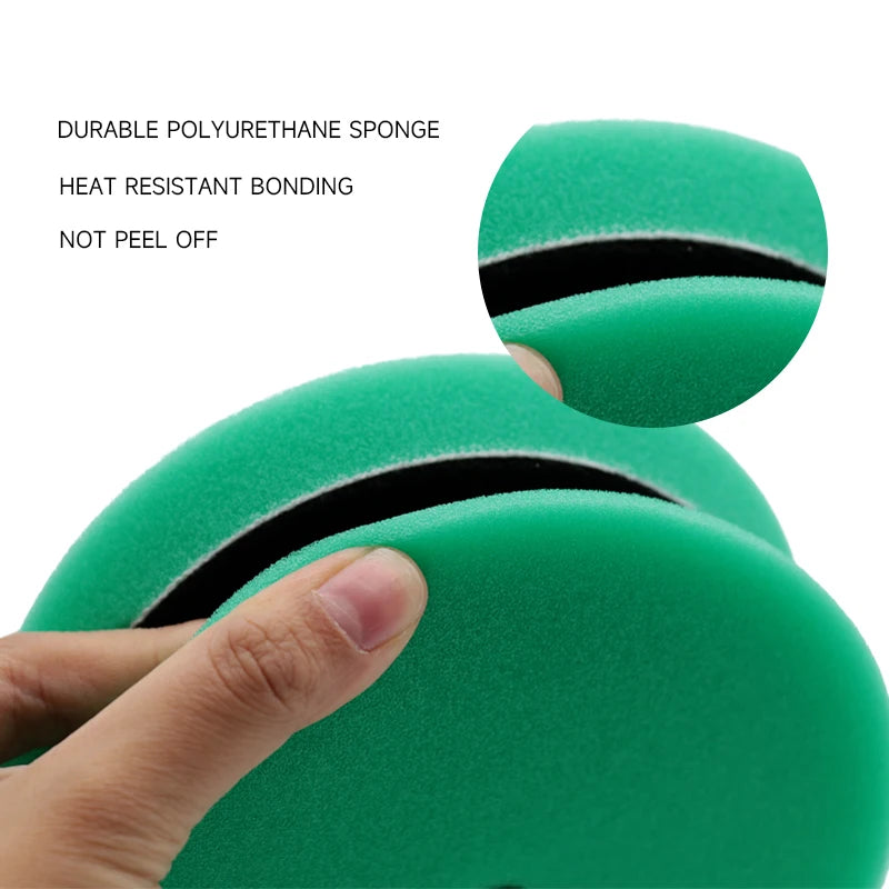 DETAILING  3" 80mm Buffing Polishing Sponge Pads Kit Car Polishing Disc Foam Buffer Pad Car Detailing Tool