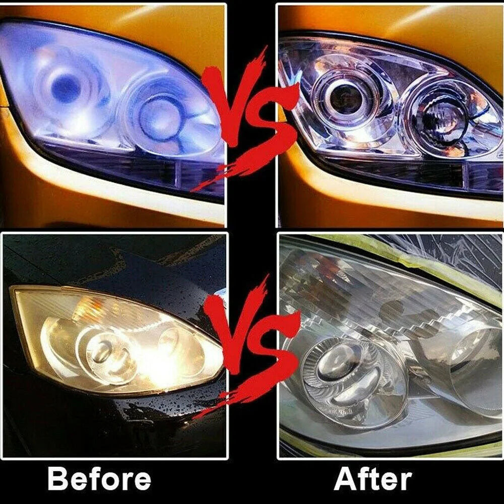 Car Headlight Polish Restoration Kit Car Headlight Repair Renovation Kit 800G Headlamp Liquid Polymer Auto Tool Set