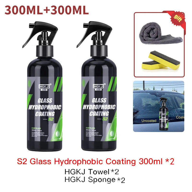 Car Glass Coating Agent Rainproof Windshield Rain Water Repellent Liquid Polymer Car Waterproof Spray Auto Detailing hgkj S2