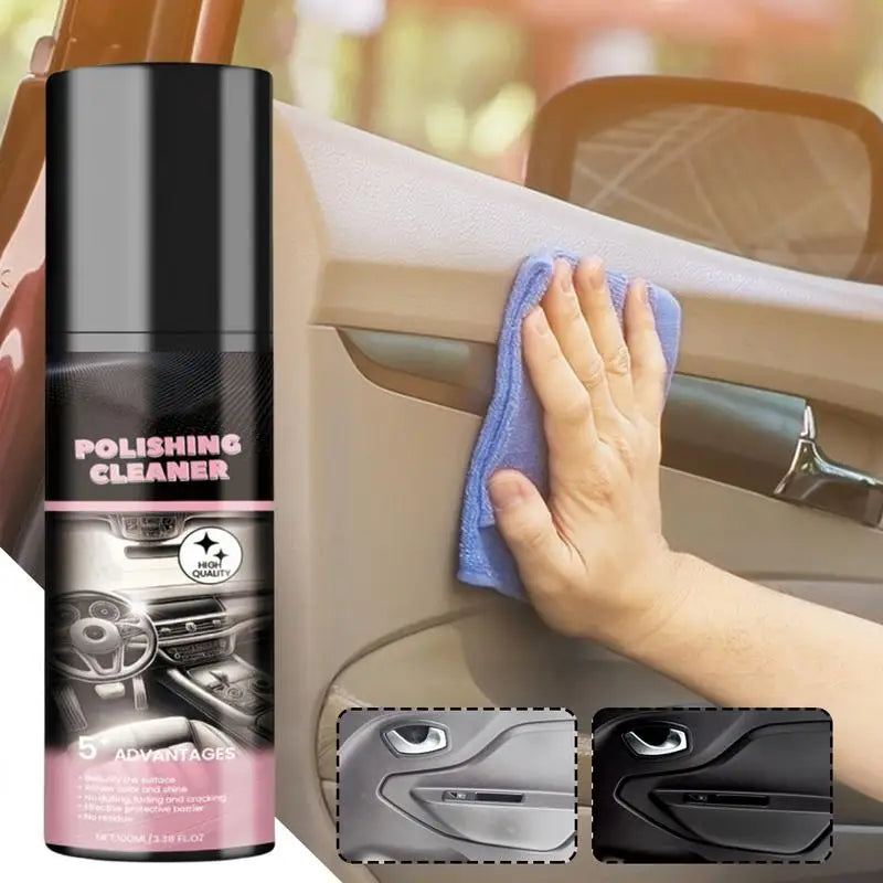 Car Interior Polishing Cleaner 100ml  Car Leather Seat Detailer Spray Protective Interior Cleaner Car Detailing Spray Cleaner