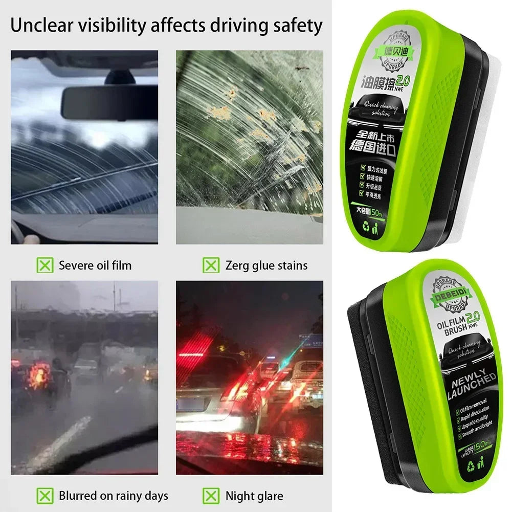 Universal Car and Home Glass Clear View Safety Enhancement Automotive Glass Oil Film Remover and Polish Cream Accessories
