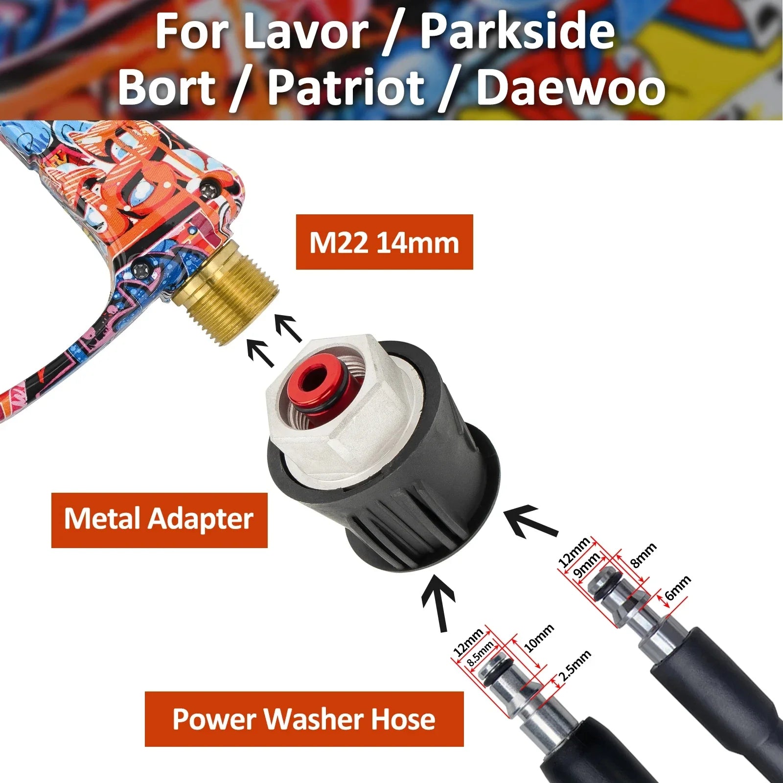 Graffiti High-Pressure Wash Gun Kit