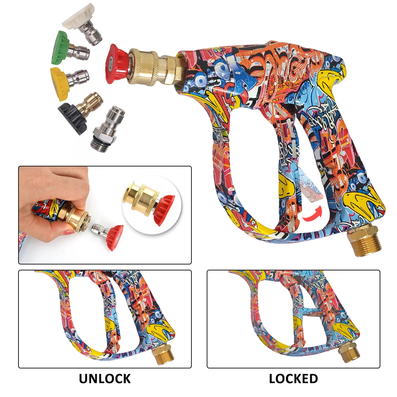 Graffiti High-Pressure Wash Gun Kit