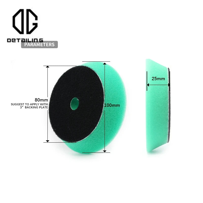 DETAILING  3" 80mm Buffing Polishing Sponge Pads Kit Car Polishing Disc Foam Buffer Pad Car Detailing Tool