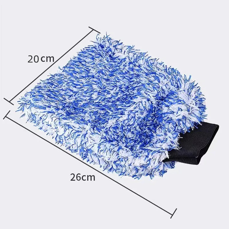 Cleaning Gloves Car  Soft Microfiber Wash High Density Scratch Free Gloves Car Wash Car Accessories accesorios