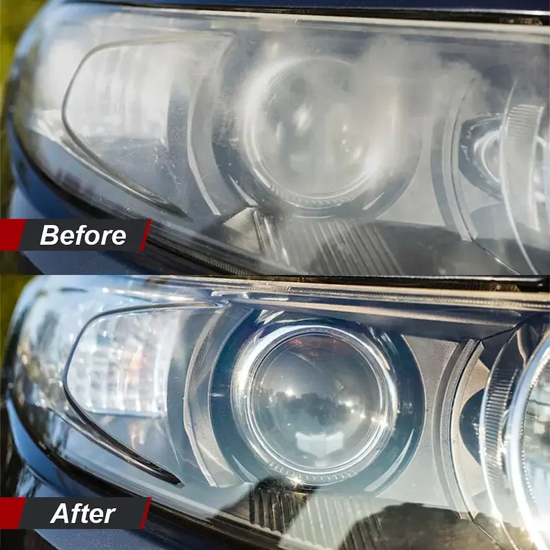 Kit Universal de Restauración de Faros de 140 ml - Pasta para pulir faros de coche -Elimina la oxidación, restaura la claridad, aplicación fácil