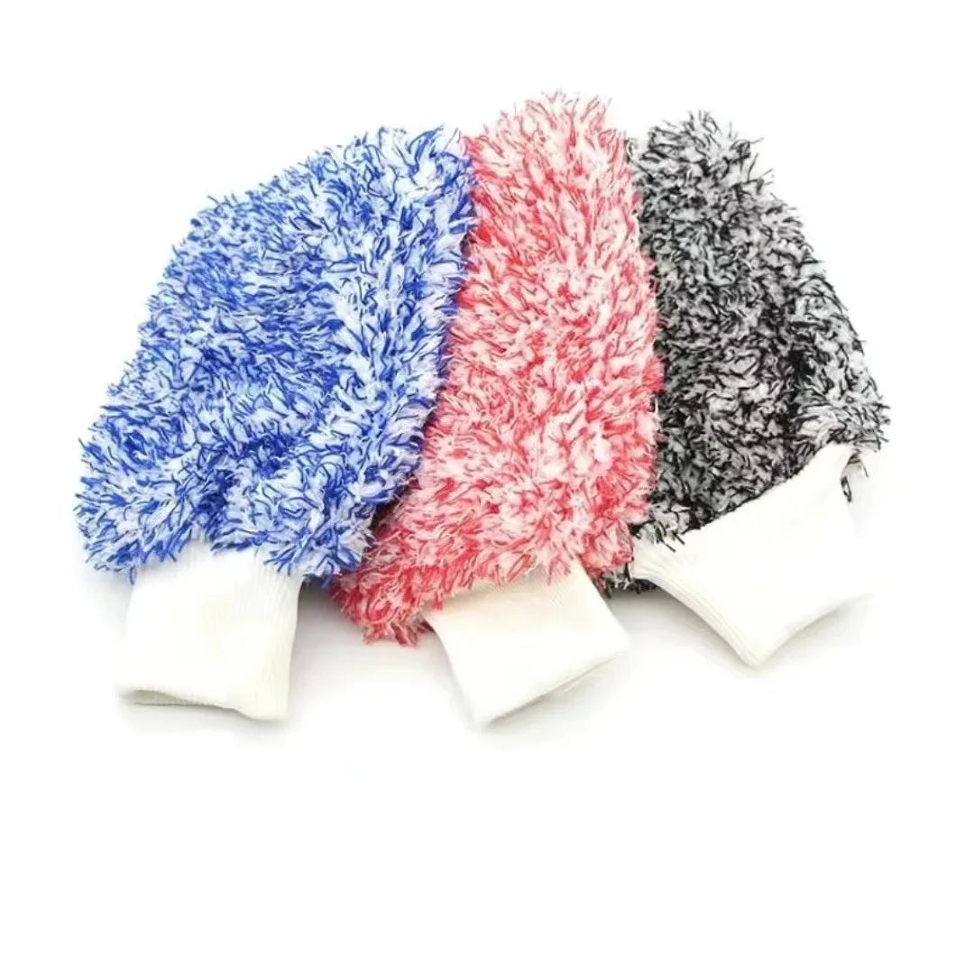 Cleaning Gloves Car  Soft Microfiber Wash High Density Scratch Free Gloves Car Wash Car Accessories accesorios
