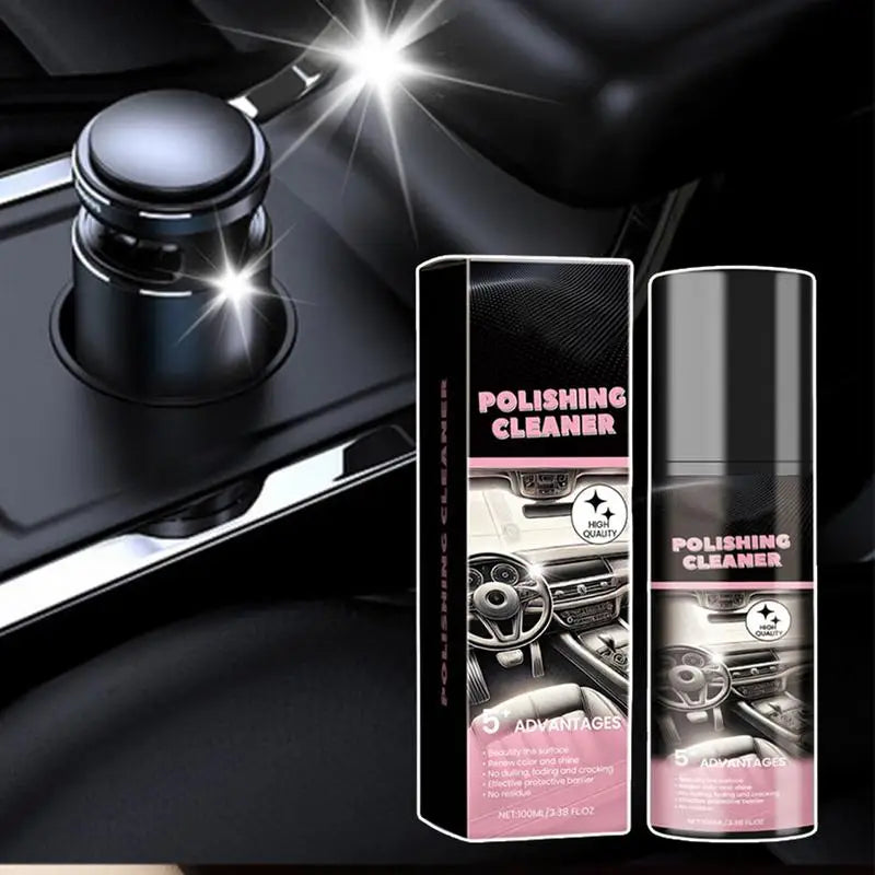 Car Interior Polishing Cleaner 100ml  Car Leather Seat Detailer Spray Protective Interior Cleaner Car Detailing Spray Cleaner