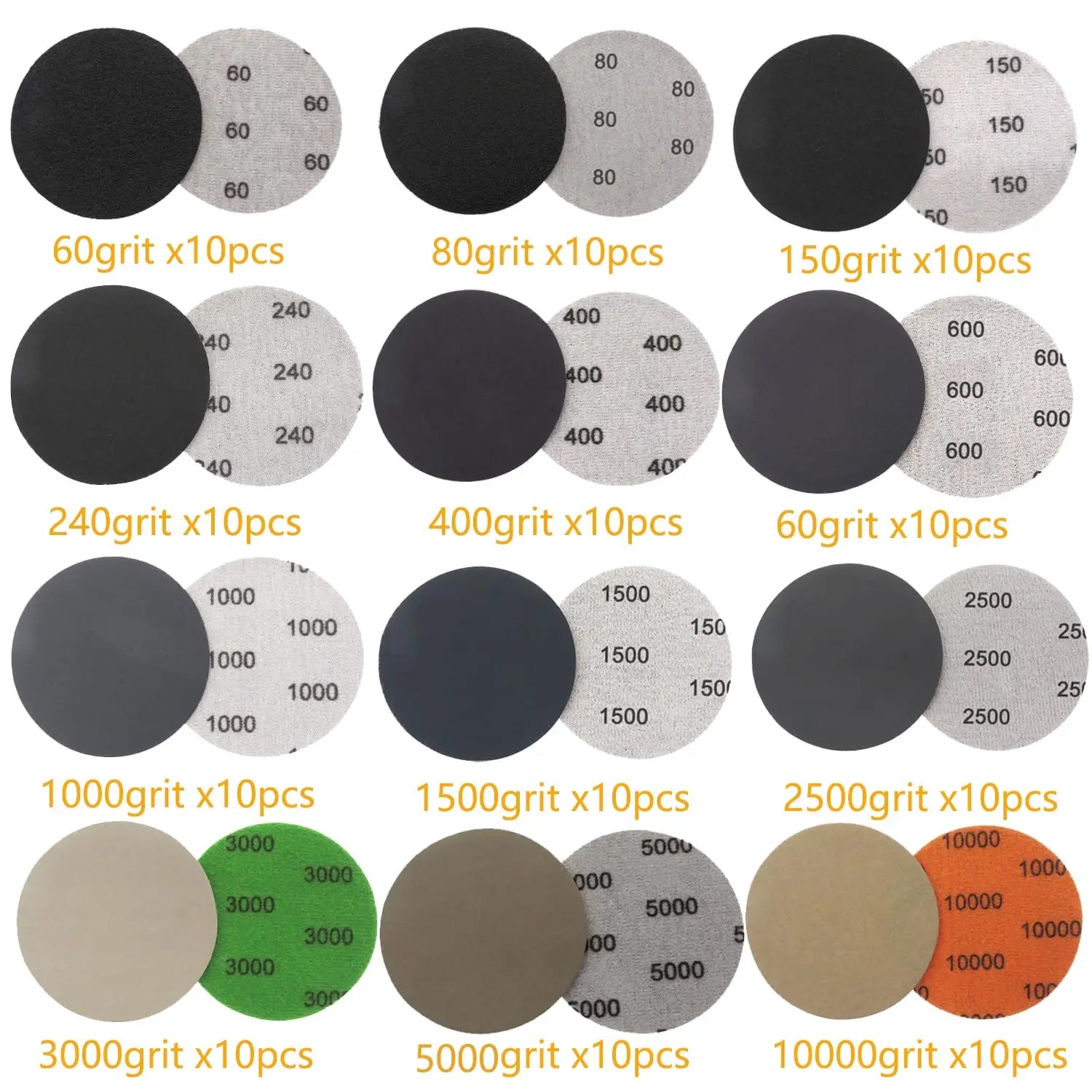 136Pcs Headlight Restoration Kit 3Inch 75MM