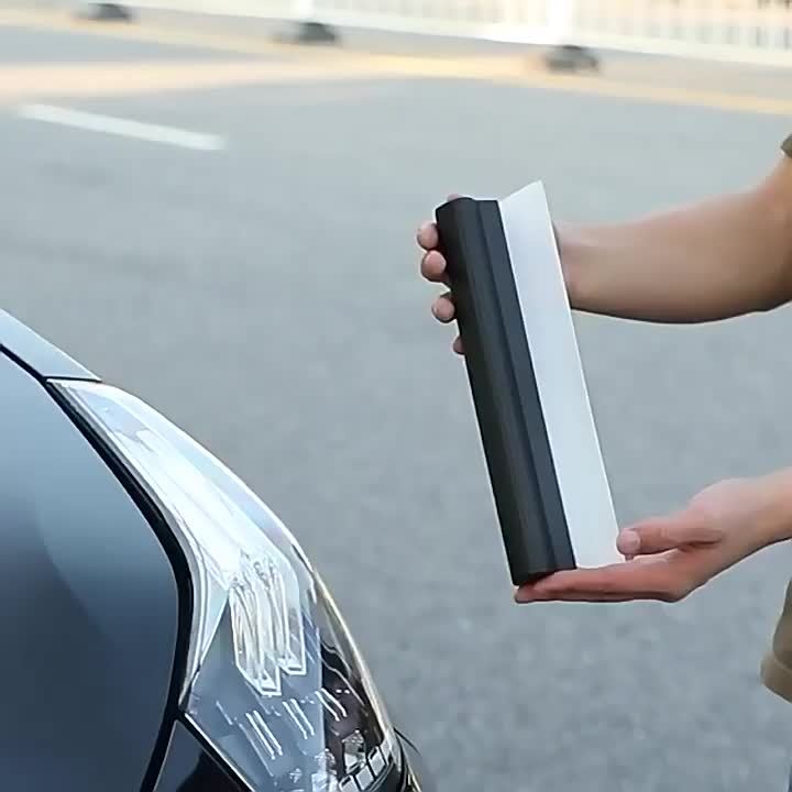 Silicone Car Wash Squeegee - Gentle on Paint, Windshield & Window Cleaner Tool