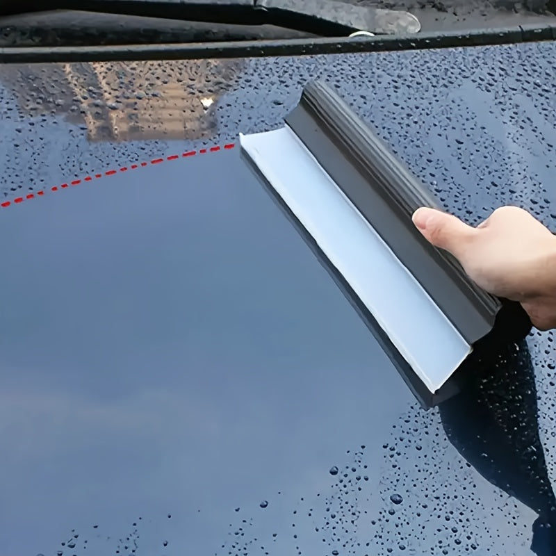 Silicone Car Wash Squeegee - Gentle on Paint, Windshield & Window Cleaner Tool
